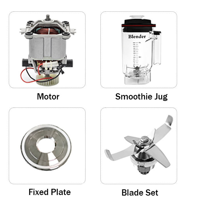 Heavy Equipment In Kitchen - ハイパワー1.8L業務用厨房機器ホワイトヘビーデューティーブレンダースムージーミキサー、防音カバー付き