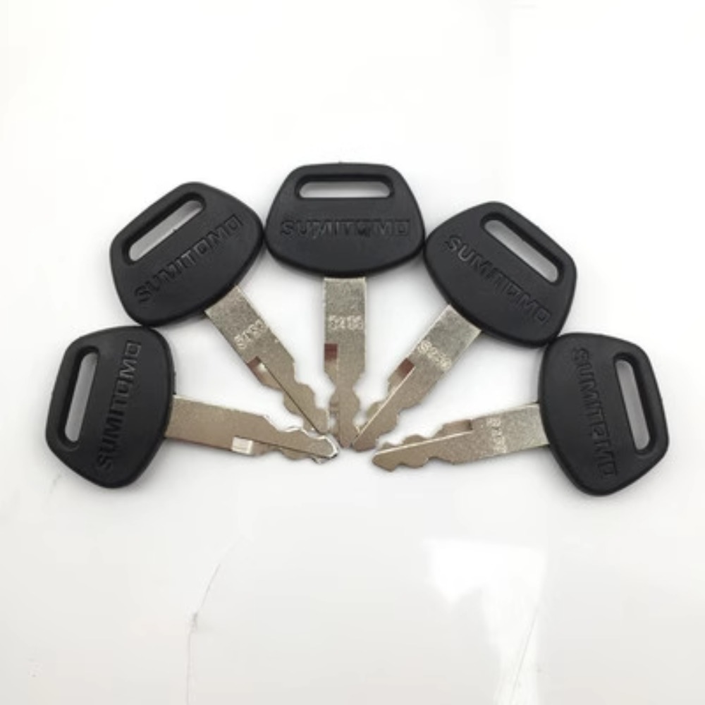 Heavy Equipment Logos - ロゴ付きの黒いプラスチック製イグニッションキー,s450ショベル重機,sh130,200, 210, 240, 350,360a5-6,10個