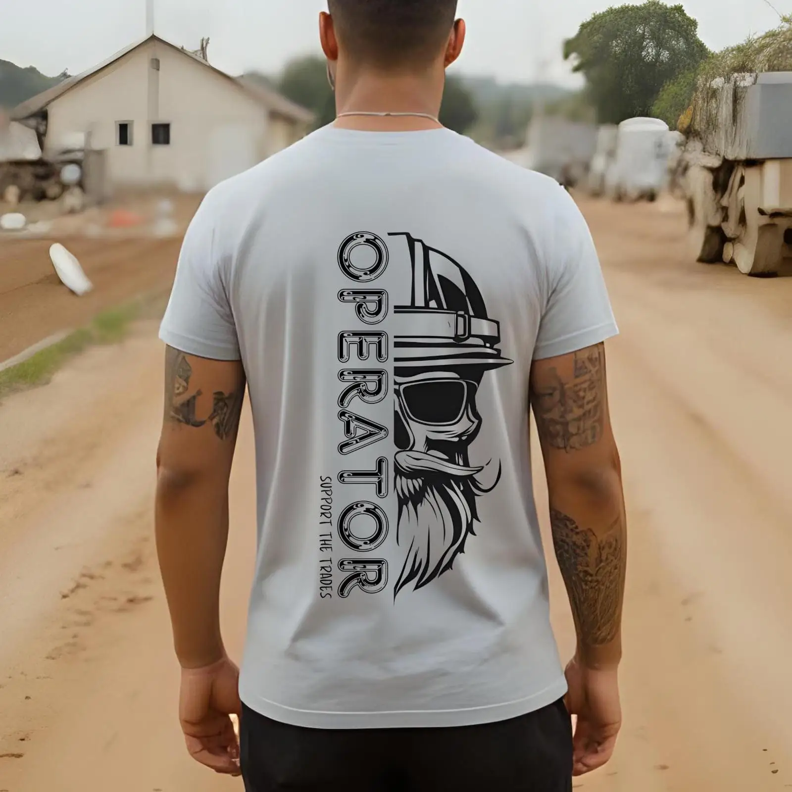 Heavy Equipment Washing - 機械操作員 Tシャツ 重機建設作業員 面白いブルーカラー ダッド ヴィンテージ