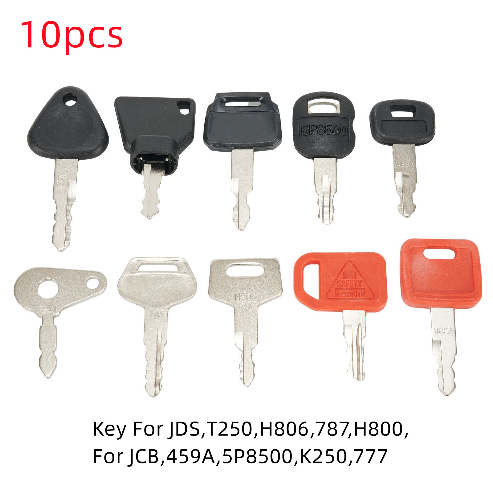 Heavy Equipment Keys Master Set - 農業機械用の10個のキーセット,機械およびヘリコプター用の抽出器を備えた掘削機用の高性能機械