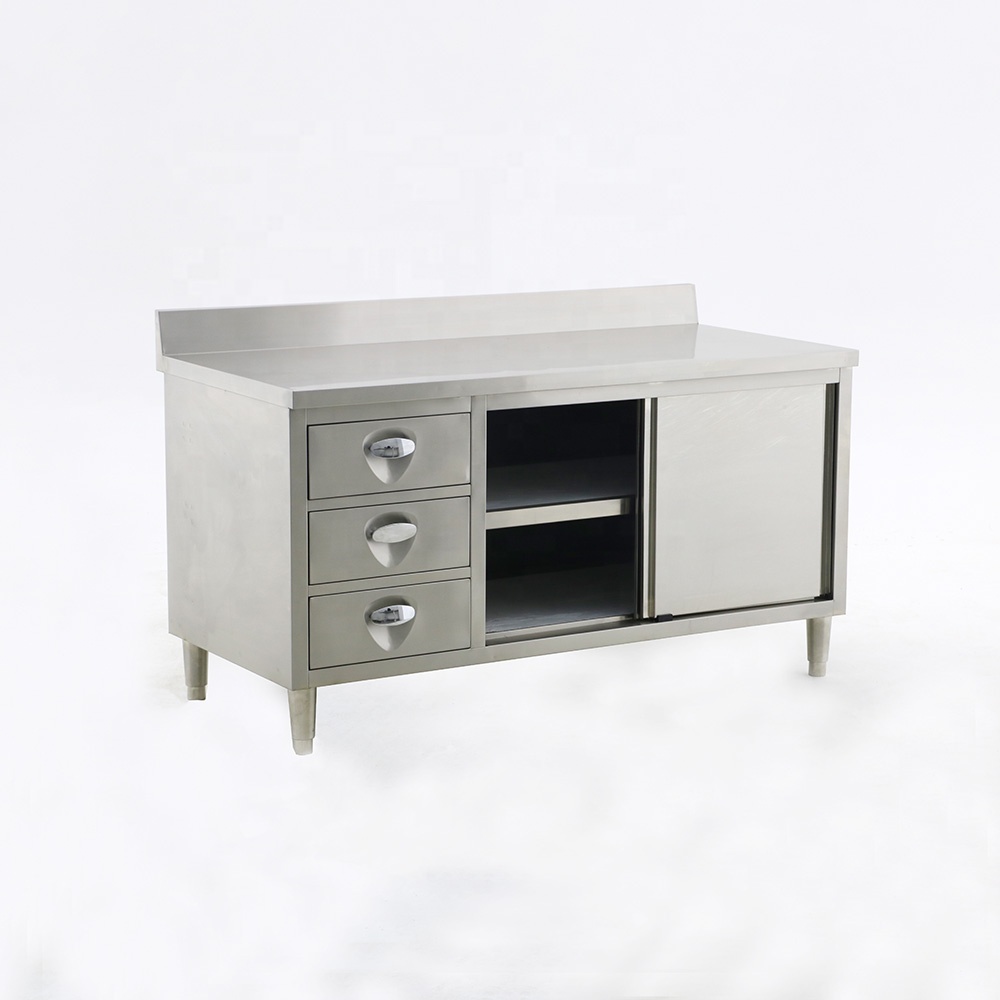 業務用頑丈ステンレス製厨房収納キャビネット スライドドア食器 - Heavy Equipment In Kitchen のレビューと価格