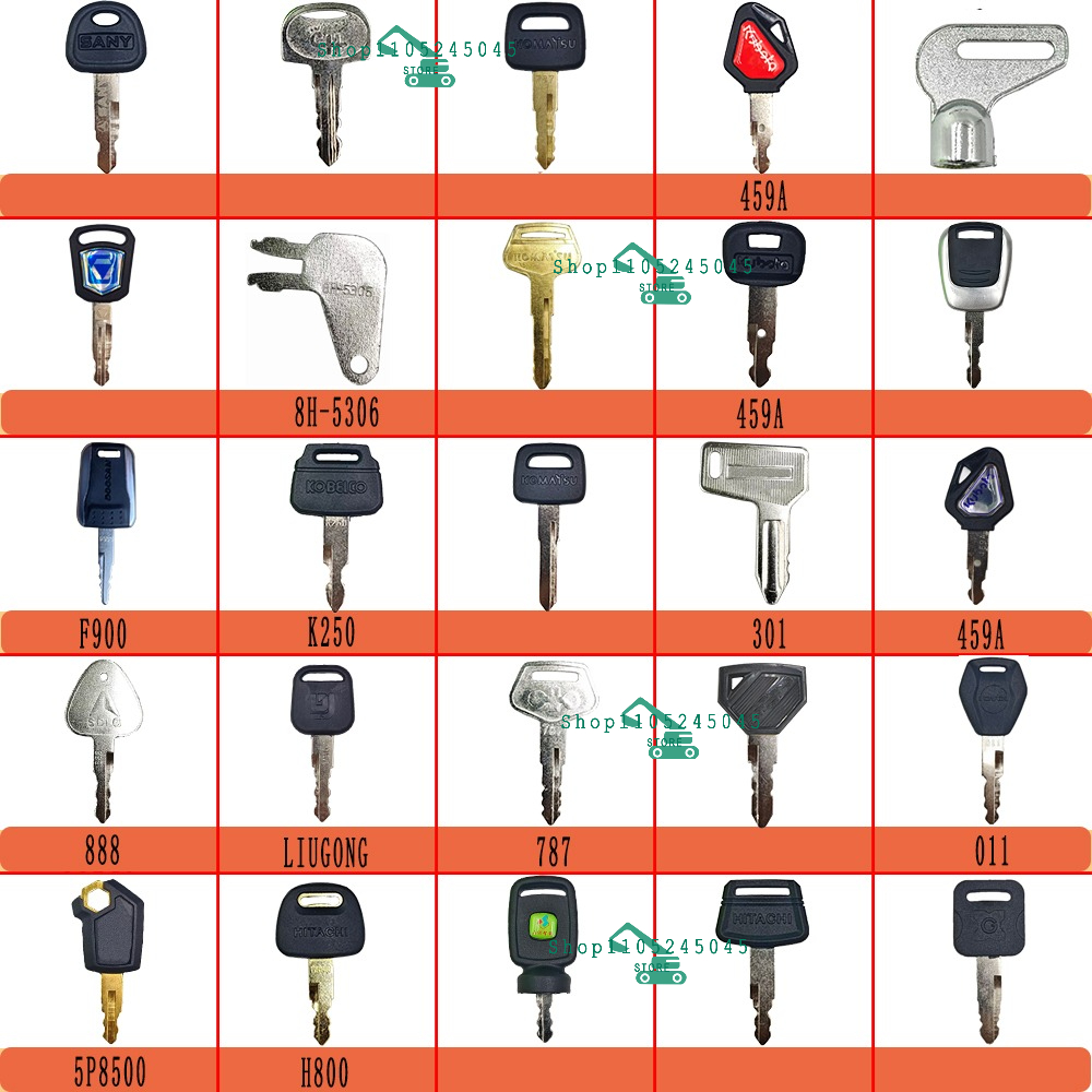 25個入り掘削機マスターキーセット 8H5306 サニー、コ - Heavy Equipment Keys Master Set のレビューと価格