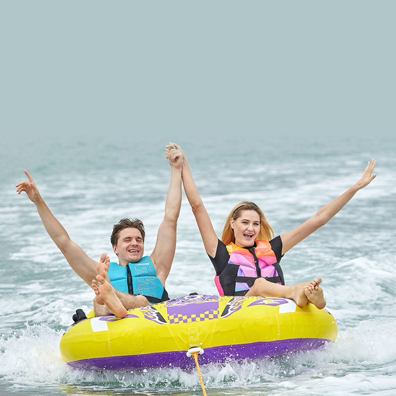 頑丈な2人乗りインフレータブルボート、夏の水上遊具用トーイン - Heavy Equipment Youtube のレビューと価格
