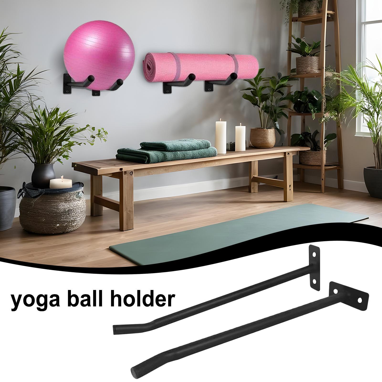 ヨガボール壁掛け収納ラックセット、頑丈な金属製エクササイズボ - Heavy Equipment Company のレビューと価格