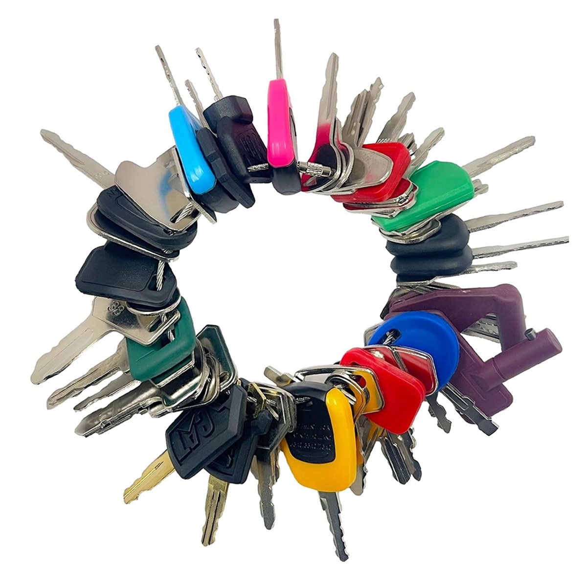 重機用キーマスターセット50個、CATケース用建設業者用イグ - Heavy Equipment Keys Master Set のレビューと価格