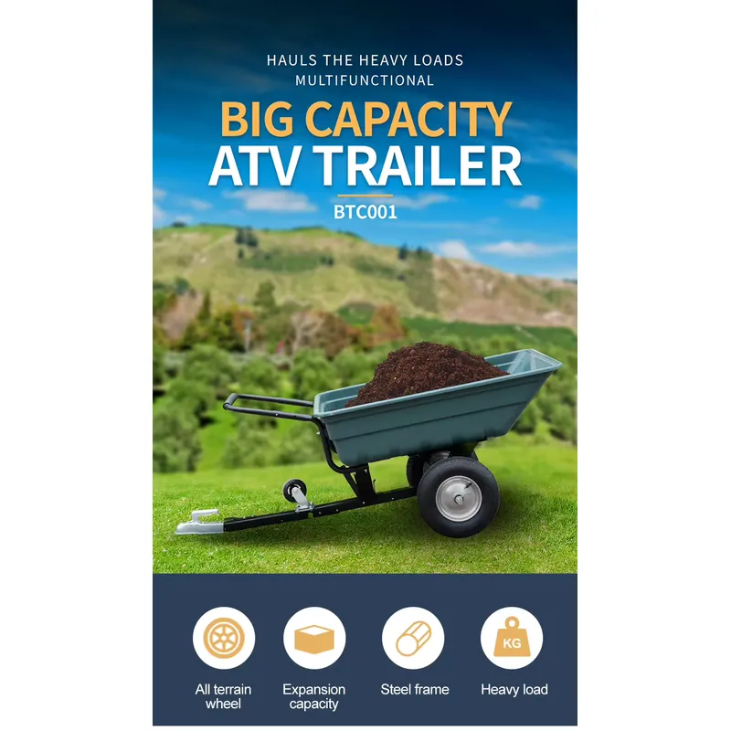 ポリマートウビハインドダンプスイベルカート（バイク、ATVト - Heavy Equipment Hauling のレビューと価格
