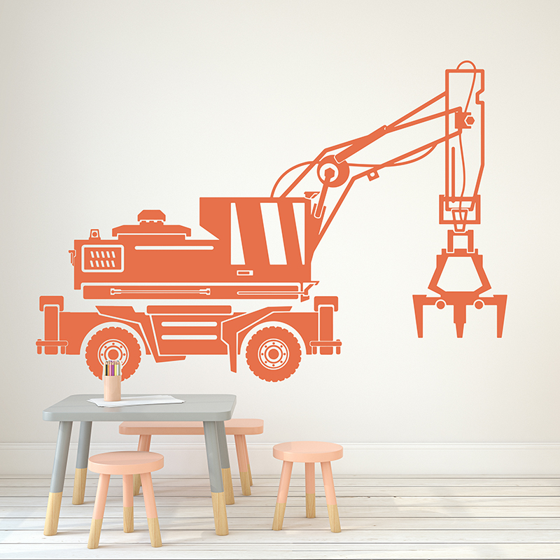 大型建設用ウォールステッカー,車用,トラック用,男の子用,寝 - Heavy Equipment Stickers のレビューと価格