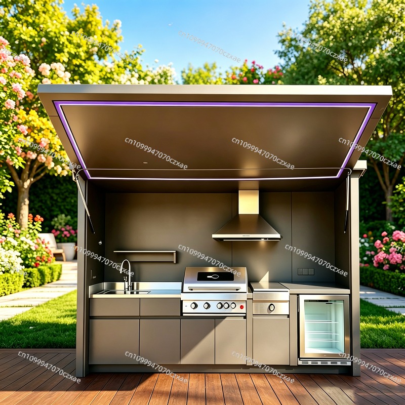 全天候型屋外キッチンユニット、フル調理設備完備、日常使用向け - Heavy Equipment In Kitchen のレビューと価格