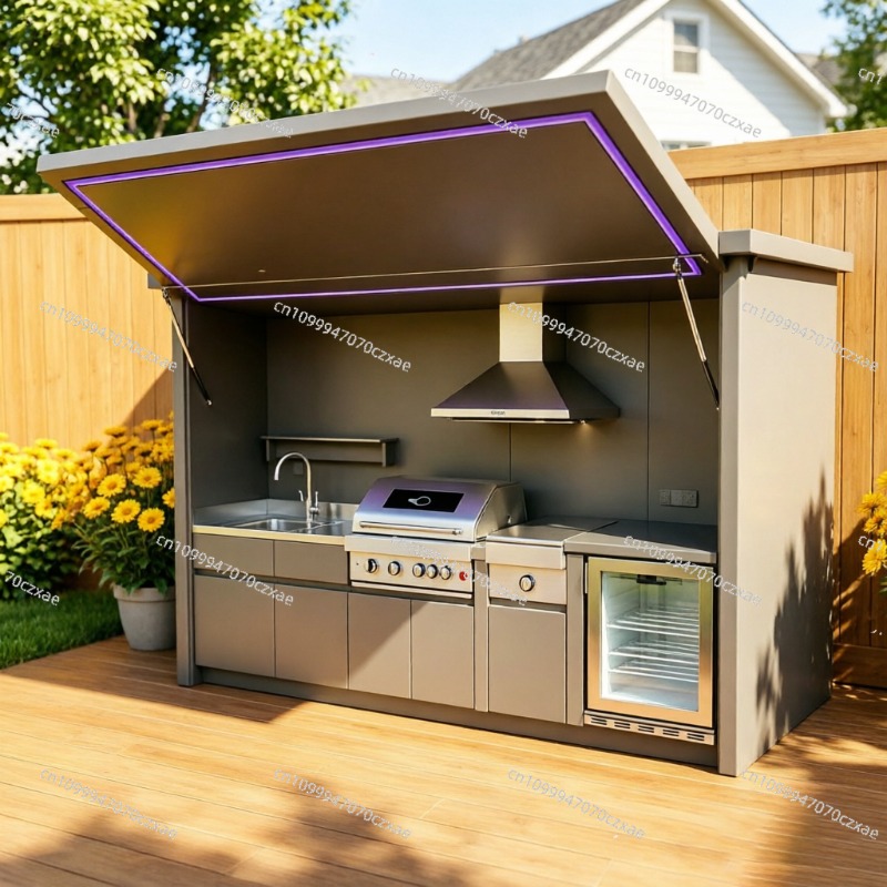 全天候型屋外キッチンユニット、フル調理設備完備、日常使用向け - Heavy Equipment In Kitchen のレビューと価格