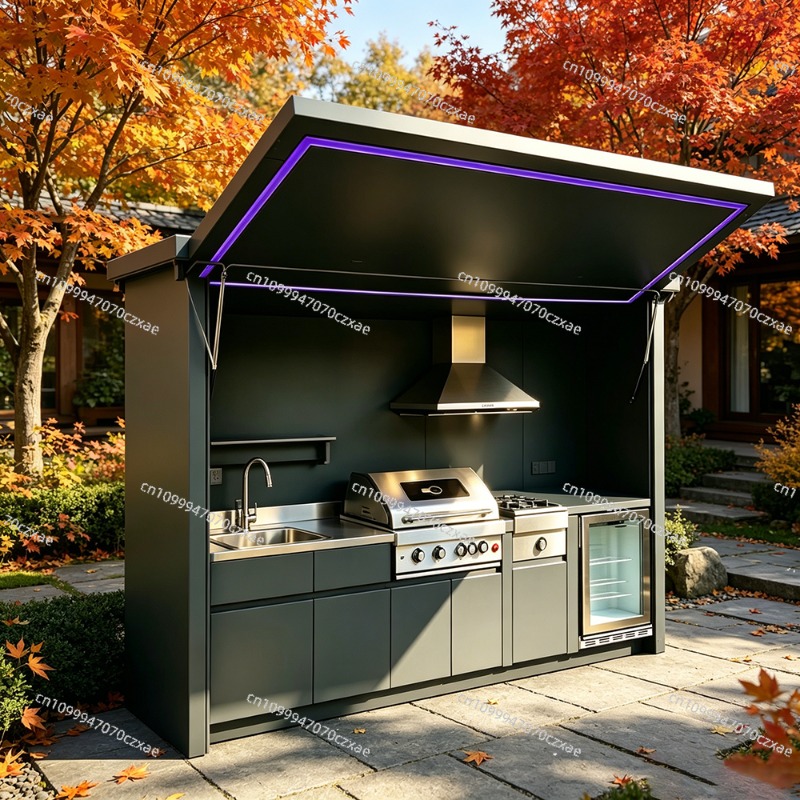 全天候型屋外キッチンユニット、フル調理設備完備、日常使用向け - Heavy Equipment In Kitchen のレビューと価格