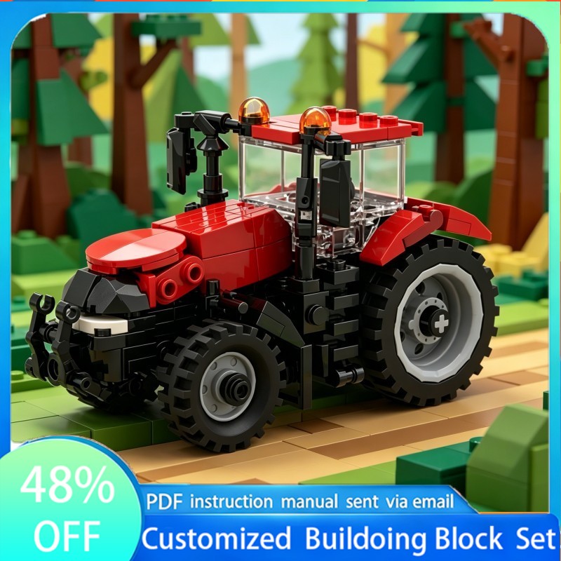 214ピース レーシング重機 MOC カスタマイズ モジュラ - Heavy Equipment Stickers のレビューと価格
