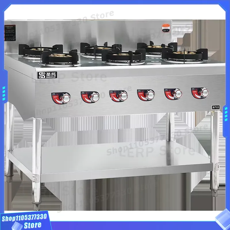 業務用6口ガスコンロ、卓上型レストラン厨房機器、頑丈な調理器 - Heavy Equipment In Kitchen のレビューと価格