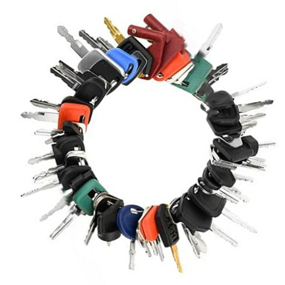 50個の重機キー マスターセット 建設機械イグニッションキー - Heavy Equipment Keys Master Set のレビューと価格