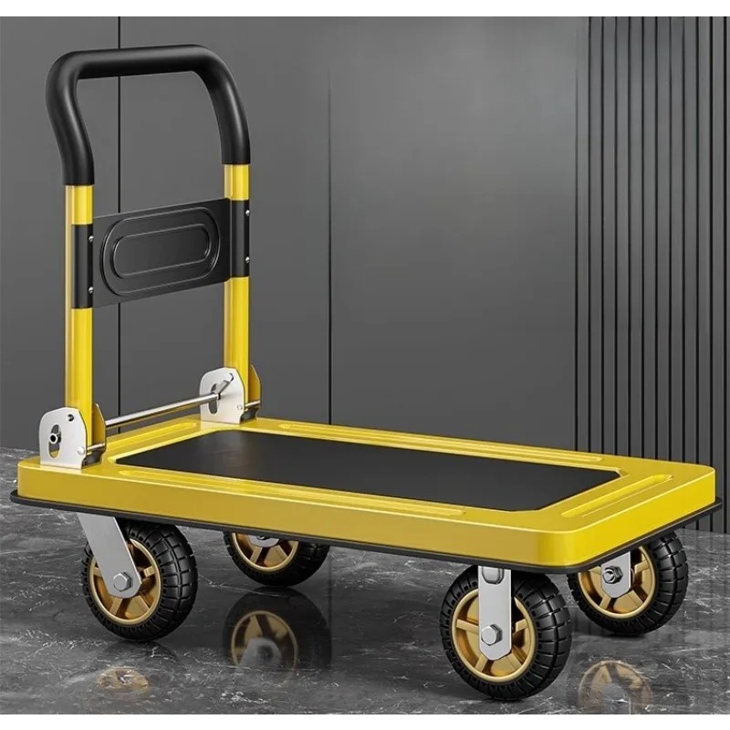 頑丈なフェンシングフラットベッドハンドカート、静音折りたたみ - Heavy Equipment Hauling のレビューと価格