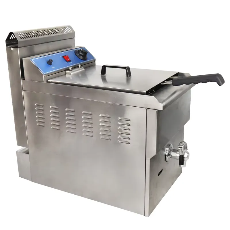 業務用大型ガス式フライヤー。フライドポテト用。レストランや厨 - Heavy Equipment In Kitchen のレビューと価格