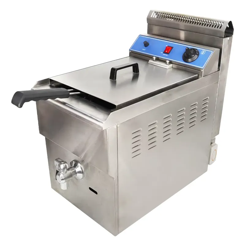 業務用大型ガス式フライヤー。フライドポテト用。レストランや厨 - Heavy Equipment In Kitchen のレビューと価格