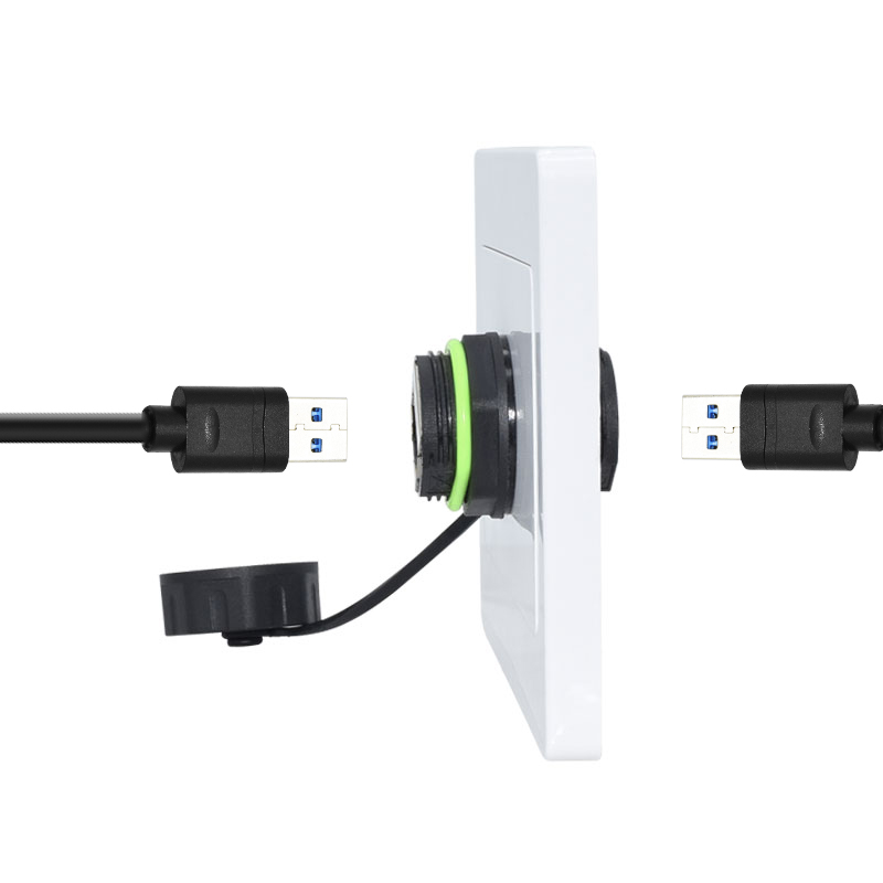 IP68防水ナイロンUSB3.0パネルマウントコネクタ、ヘビ - Heavy Equipment Freeport のレビューと価格